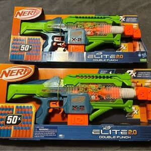 NEW Nerf Elite 2.0 Double Punch Motorized Electronic Blaster Nerf Gun